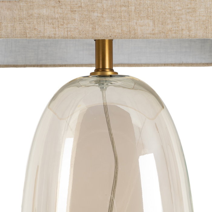 Lámpara Mesa Cristal Iluminación 41 X 25 X 66 cm Lámpara Mesa Cristal Iluminación 41 X 25 X 66 cm