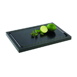 Durplastic Tabla de Corte Negra 50x30 cm, Grosor 2 cm, Material Fibra, Modelo Polit, Familia Cocina