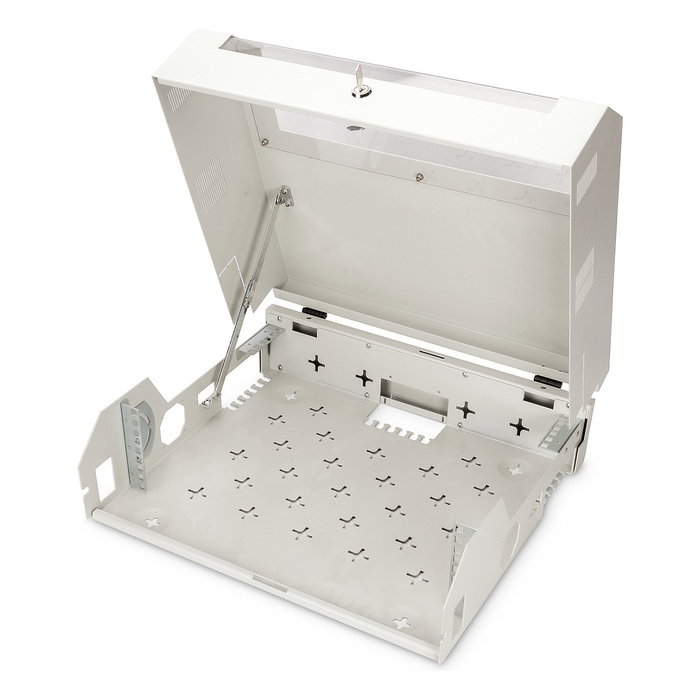 Digitus Bastidor de Pared SOHO Slim 3U 30 kg 525x475x145 mm Vidrio IP20 - Caja Mural Rack Gris