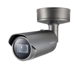 Hanwha Wisenet P Cámara IP Bullet 4K AI 4.5-10mm Antivandálica IR30 WDR H.265 IK10 IP67 PoE+ Audio Alarma