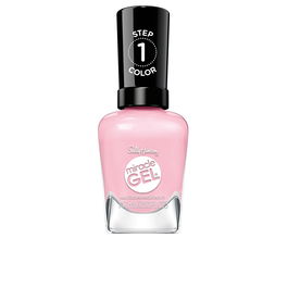 Sally Hansen MIRACLE GEL #344 Blush Crush Esmalte de uñas, Manicura Gel, Top Coat No Necesita Lámpara UV, 15 ml