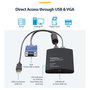 StarTech Adaptador Crash Cart USB con Transferencia de Ficheros y Captura de Vídeo Full HD Negro