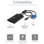 StarTech Adaptador Crash Cart USB con Transferencia de Ficheros y Captura de Vídeo Full HD Negro