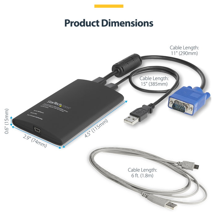 StarTech Adaptador Crash Cart USB con Transferencia de Ficheros y Captura de Vídeo Full HD Negro StarTech Adaptador Crash Cart USB con Transferencia de Ficheros y Captura de Vídeo Full HD Negro