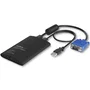 StarTech Adaptador Crash Cart USB con Transferencia de Ficheros y Captura de Vídeo Full HD Negro