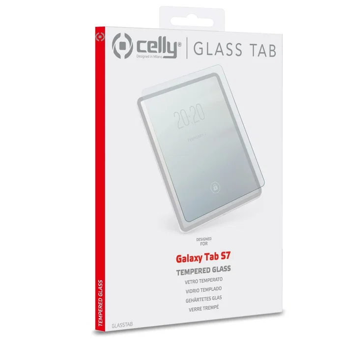Celly Protector de Pantalla Vidrio Templado 9H 11" para Samsung Galaxy Tab S7 - Resistente a Rayones y Golpes, Aplicación Fácil, 1 Unidad