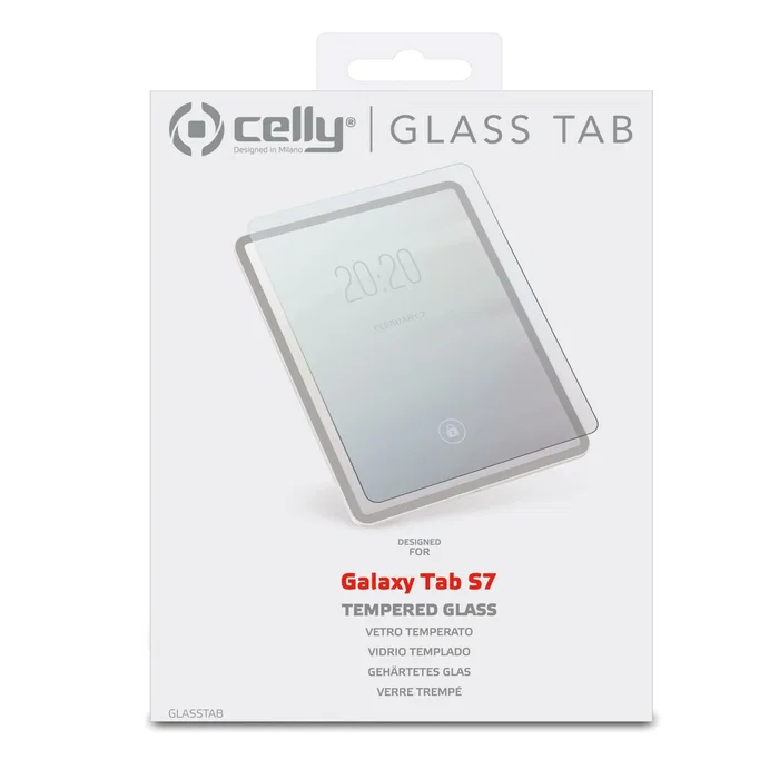 Celly Protector de Pantalla Vidrio Templado 9H 11" para Samsung Galaxy Tab S7 - Resistente a Rayones y Golpes, Aplicación Fácil, 1 Unidad