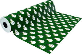 Papel De Regalo Bobina Basika 31 Cm X 80 M (2 Kg Aprox.) Navidad (Nv1701-B 31 Cm)