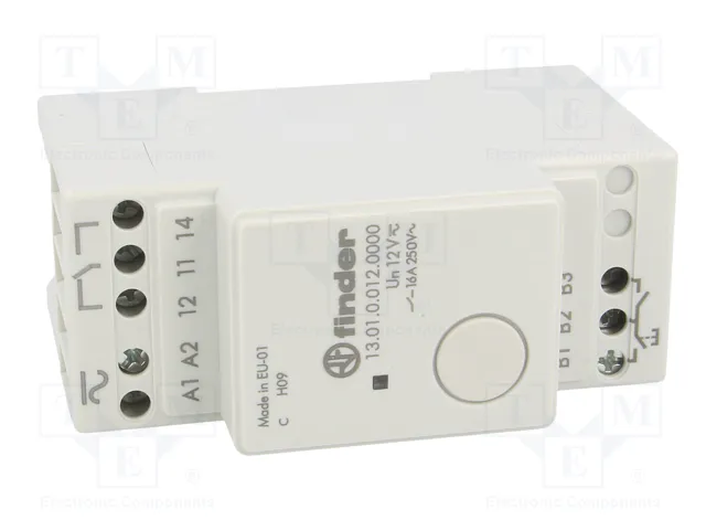 FINDER Relé de instalación SPDT 12V AC/DC FINDER Relé de instalación SPDT 12V AC/DC