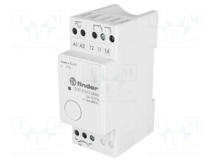 FINDER Relé de instalación SPDT 12V AC/DC FINDER Relé de instalación SPDT 12V AC/DC