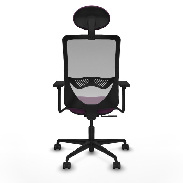 PIQUERAS Y CRESPO Silla de oficina Zulema con mecanismo Sincro, Morado y Gris