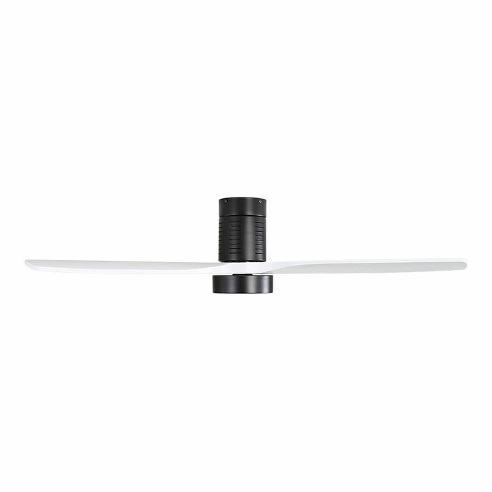 Edm Ventilador de techo Kara ø132cm Blanco/Negro con luz LED 3CCT