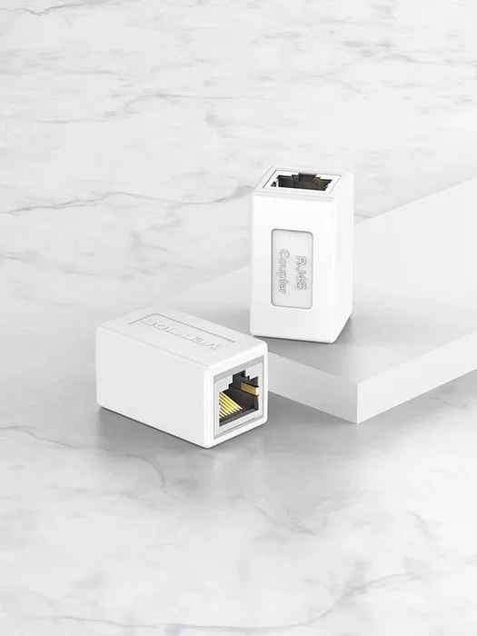 Vention IPVW0 - Adaptador conector RJ45 Cat6 FTP hembra a hembra para módulo Keystone - Blanco