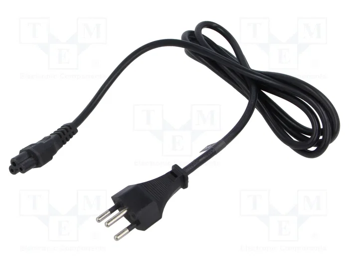 POS Cable de alimentación H03VV-F 3x0,75mm2 con conector IEC C5 hembra y SEV-1011 (J) POS Cable de alimentación H03VV-F 3x0,75mm2 con conector IEC C5 hembra y SEV-1011 (J)