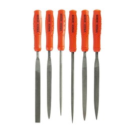 Black+Decker Juego de 6 mini limas para metal y madera