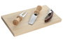 DKD Home Decor Set de 5 piezas Winery con tabla de queso Marrón oscuro