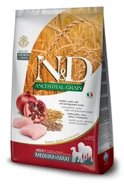 Farmina N&D Dog Ancestral Medium Maxi Pienso para Perro de Pollo 12 kg
