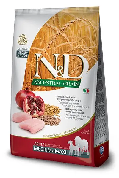 Farmina N&D Dog Ancestral Medium Maxi Pienso para Perro de Pollo 12 kg Farmina N&D Dog Ancestral Medium Maxi Pienso para Perro de Pollo 12 kg