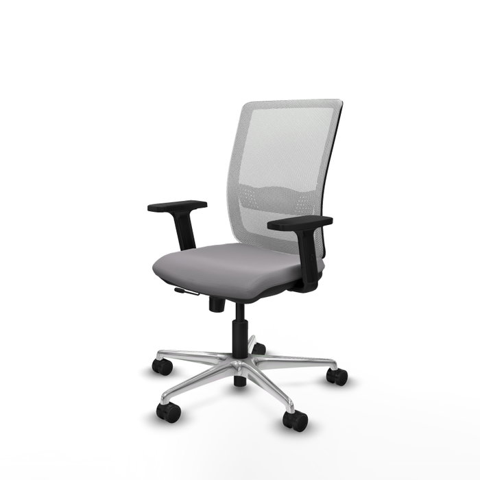 PIQUERAS Y CRESPO Silla de oficina Haches Gris y Blanco