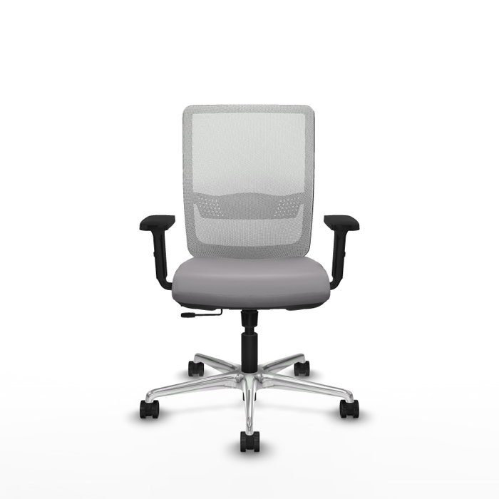 PIQUERAS Y CRESPO Silla de oficina Haches Gris y Blanco