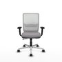 PIQUERAS Y CRESPO Silla de oficina Haches Gris y Blanco