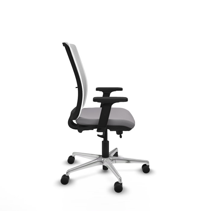 PIQUERAS Y CRESPO Silla de oficina Haches Gris y Blanco