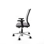 PIQUERAS Y CRESPO Silla de oficina Haches Gris y Blanco