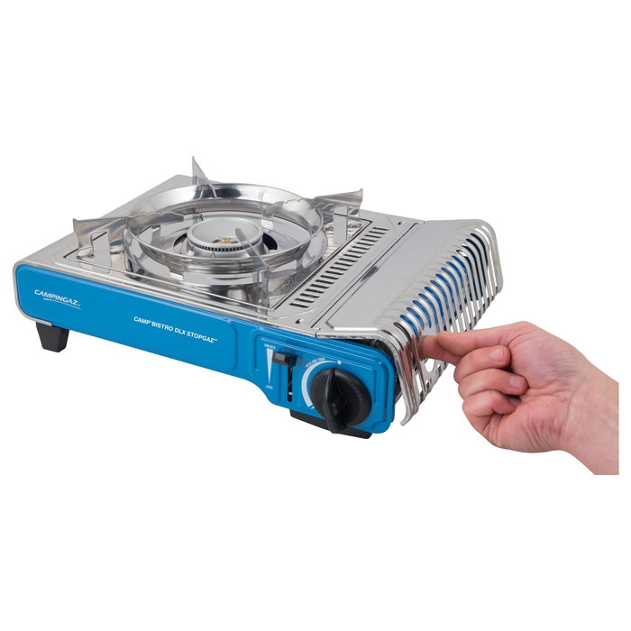 CAMPINGAZ Camp Bistro DLX Stopgaz Parrilla Portátil 1 Zona Butano 2200W 1,9 kg Azul y Plata