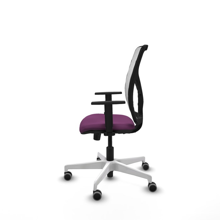 PIQUERAS Y CRESPO Silla de oficina Motilla con mecanismo Sincro, Morado y Blanco