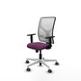 PIQUERAS Y CRESPO Silla de oficina Motilla con mecanismo Sincro, Morado y Blanco