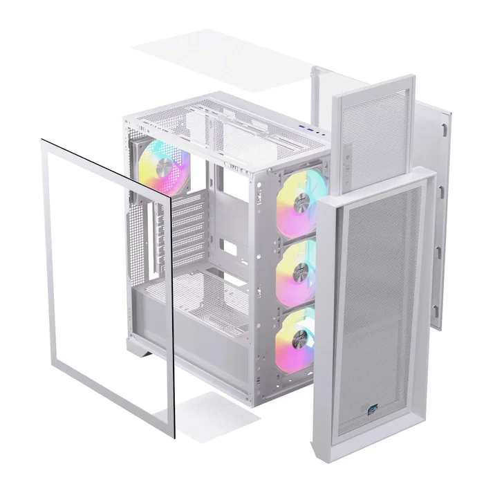 Einarex P600 RGB Blanca con 4 ventiladores Einarex P600 RGB Blanca con 4 ventiladores
