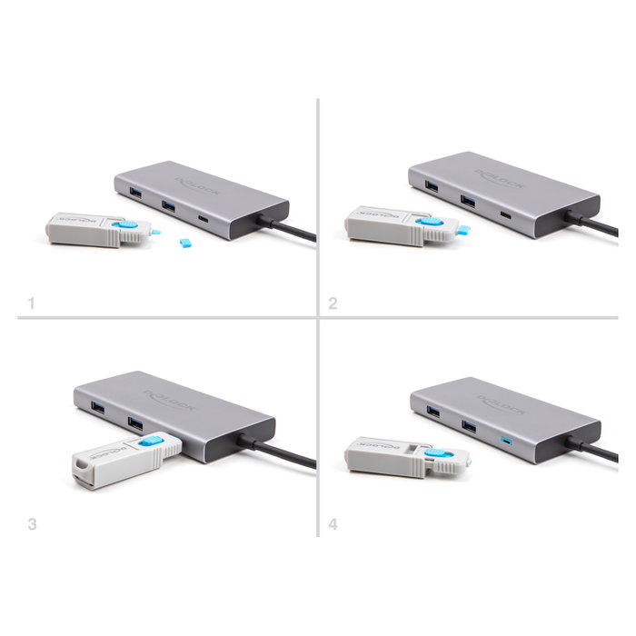 DeLOCK 20950 Port Blocker para USB Tipo C, 10 unidades DeLOCK 20950 Port Blocker para USB Tipo C, 10 unidades