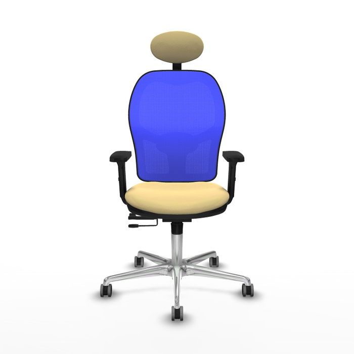 PIQUERAS Y CRESPO Silla de oficina Jorquera Crema y Azul PIQUERAS Y CRESPO Silla de oficina Jorquera Crema y Azul