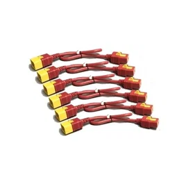 APC Kit de cables de alimentación IEC 60320 C19 a C20, 16 A, 61 cm, rojo (pack de 6)