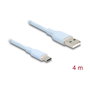 DeLOCK Cable USB 2.0 de Tipo-A a Tipo-C™ 4 m Azul Silicona
