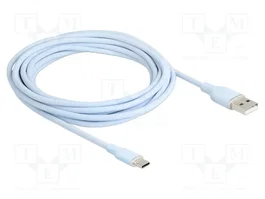 DeLOCK Cable USB 2.0 de Tipo-A a Tipo-C™ 4 m Azul Silicona