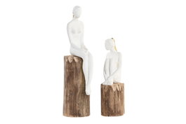 DKD Home Decor Figura Mango y Resina Mujer Surtido de 2