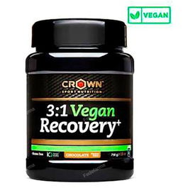 CROWN SPORT NUTRITION 3:1 Vegan Recovery+ Choc 750 G (15 Porciones)
