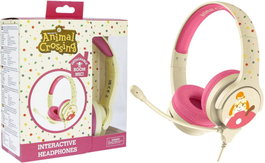 OTL Auriculares Animal Crossing Isabelle Rosa y Crema