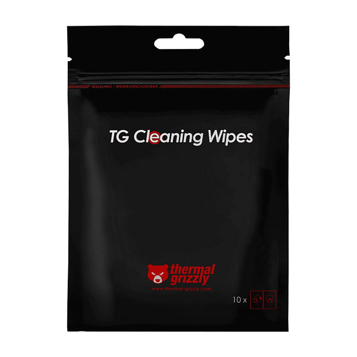 Thermal Grizzly K Cleaning Wipes 10 unidades (húmedas y secas)