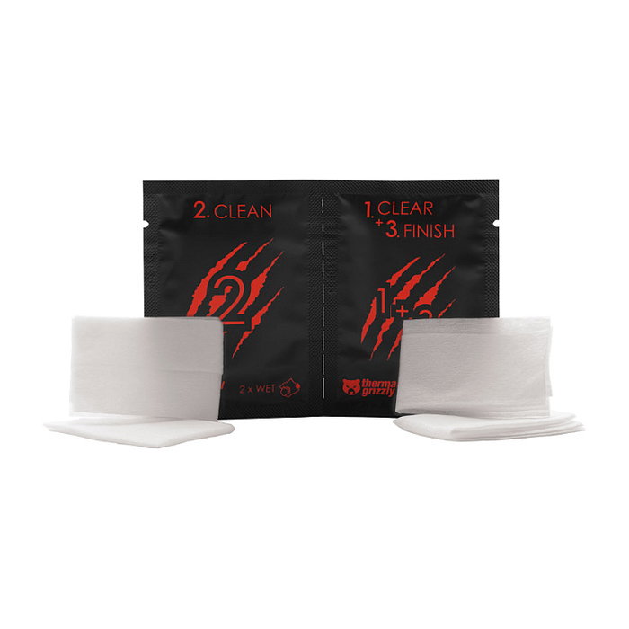 Thermal Grizzly K Cleaning Wipes 10 unidades (húmedas y secas)