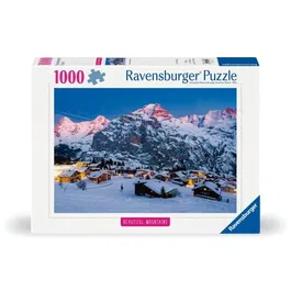 Ravensburger 12000254 Puzzle Oberland Bernés Mürren 1000 Piezas Alta Calidad Adultos Niños