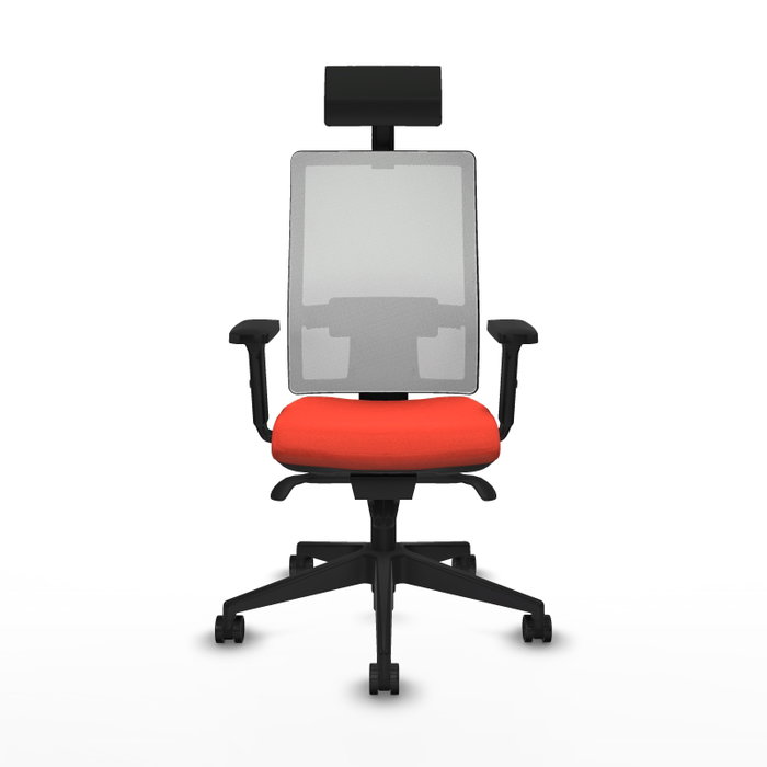 PIQUERAS Y CRESPO Silla de oficina Horna con mecanismo Sincro, Naranja oscuro y Blanco PIQUERAS Y CRESPO Silla de oficina Horna con mecanismo Sincro, Naranja oscuro y Blanco