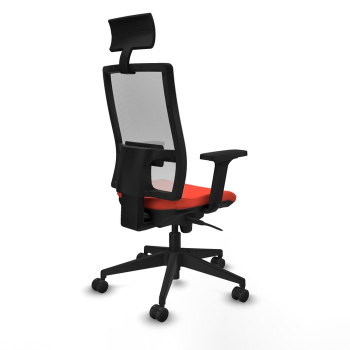 PIQUERAS Y CRESPO Silla de oficina Horna con mecanismo Sincro, Naranja oscuro y Blanco PIQUERAS Y CRESPO Silla de oficina Horna con mecanismo Sincro, Naranja oscuro y Blanco