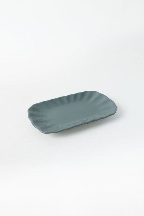 Hermia X00017620 Juego de Platos de Gres Cerámico Color Azul Claro (2 Piezas)
