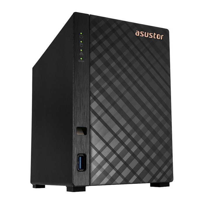 Asustor Drivestor 2 Lite AS1102TL NAS 2 Bahías Mini Torre con Realtek RTD1619B Quad-Core 1.7 GHz, 1 GB DDR4, 1x LAN Gigabit, ADM 4.0, RAID 0/1/JBOD