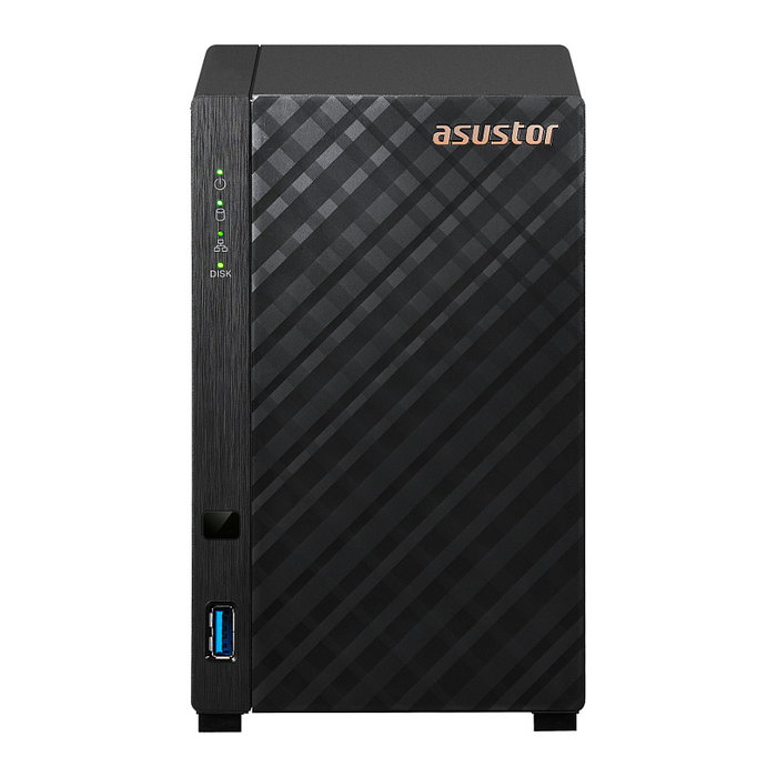 Asustor NAS AS1102TL 2-Bay, Procesador RTD1619B 1.7GHz 4-Core, 1GB DDR4, Mini Tower, Negro