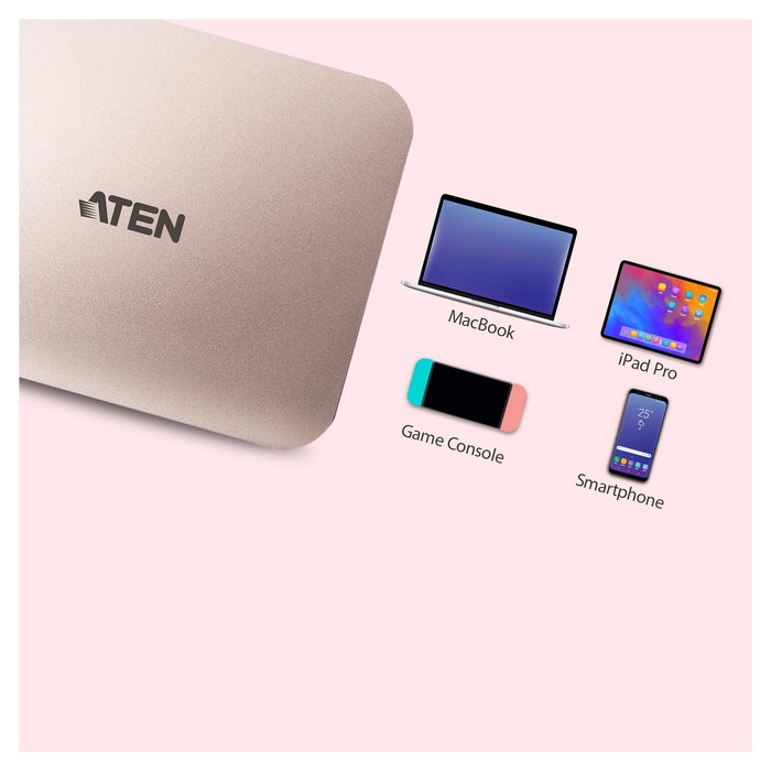 ATEN UH3235 USB-C Dock Mini 4K Ultra con Power Passthrough