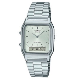 Casio Reloj Vintage AQ-230A-7A con Esfera Verde