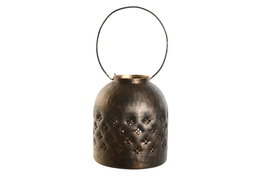 DKD Home Decor Portavela Nadir Dorado Bronce Aluminio 22 x 24 x 22 cm